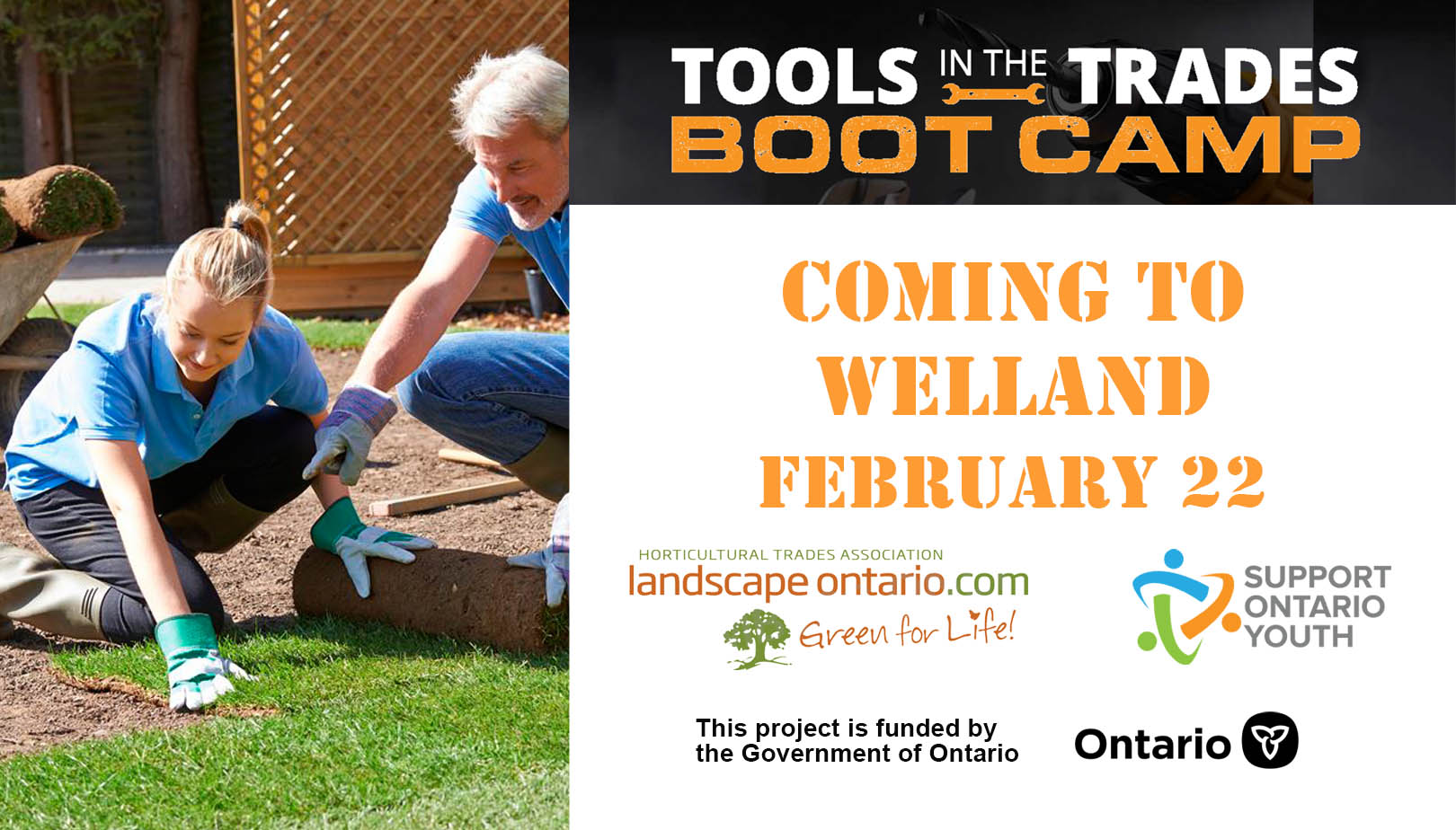 Welland Tools in the Trades Boot Camp